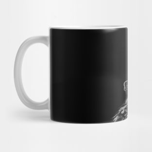 Howling Gray Wolf Mug